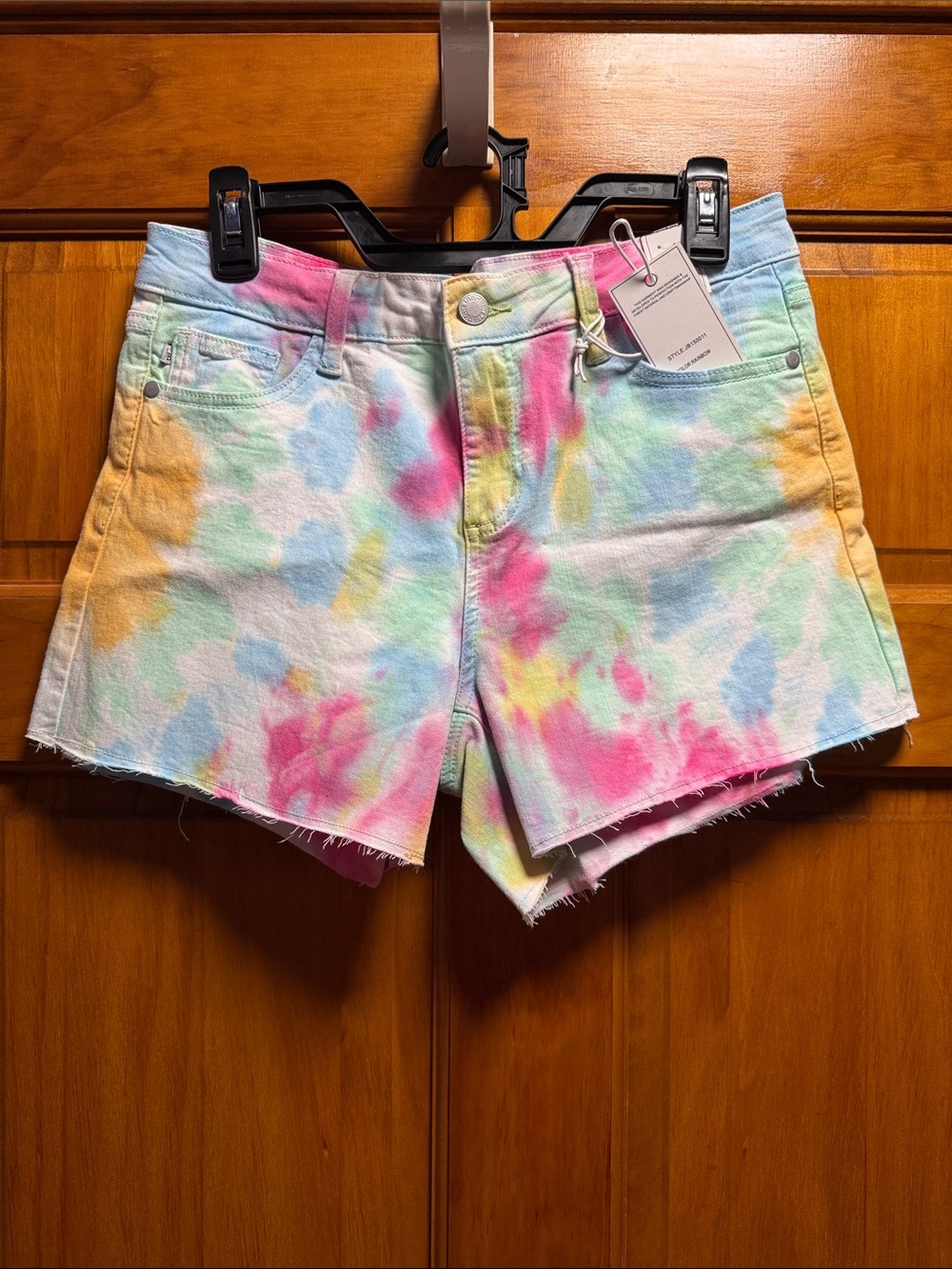 Judy Blue Pastel Tie-Dye Denim Shorts - Multi